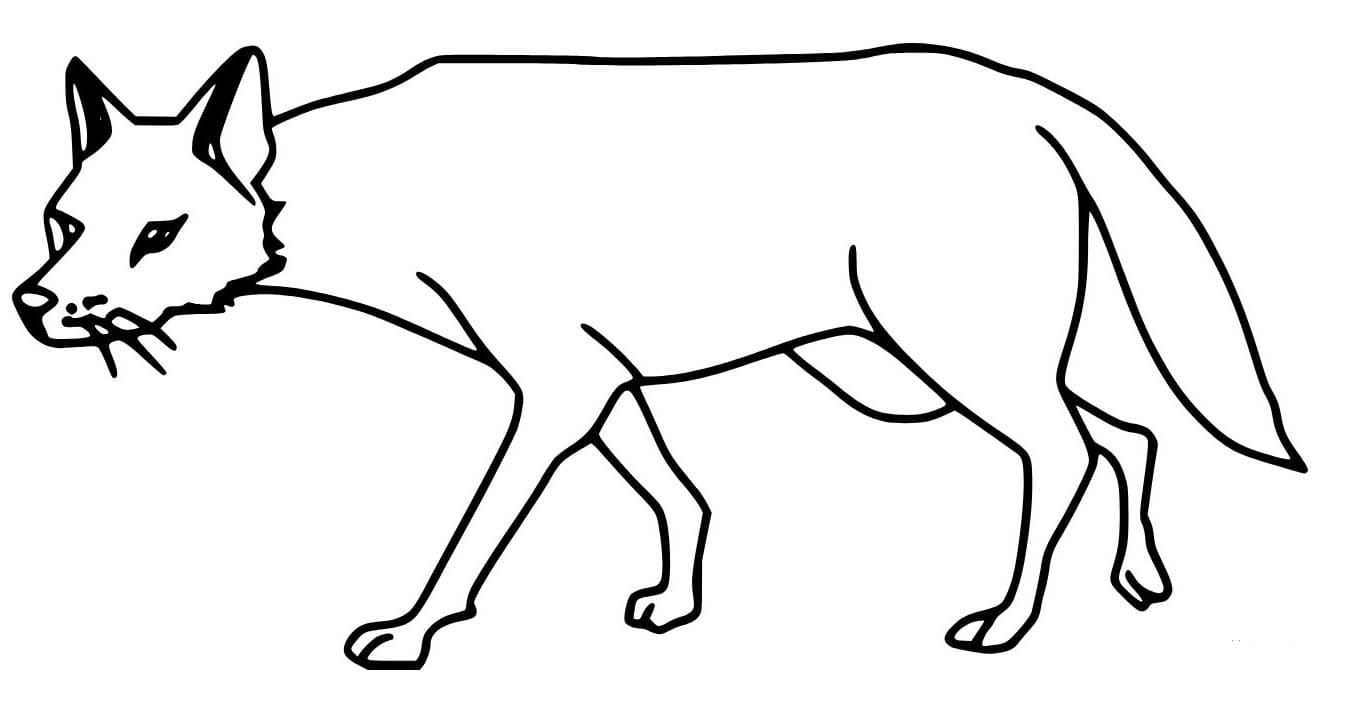 Çizmek Çakal temel Boyama Sayfası