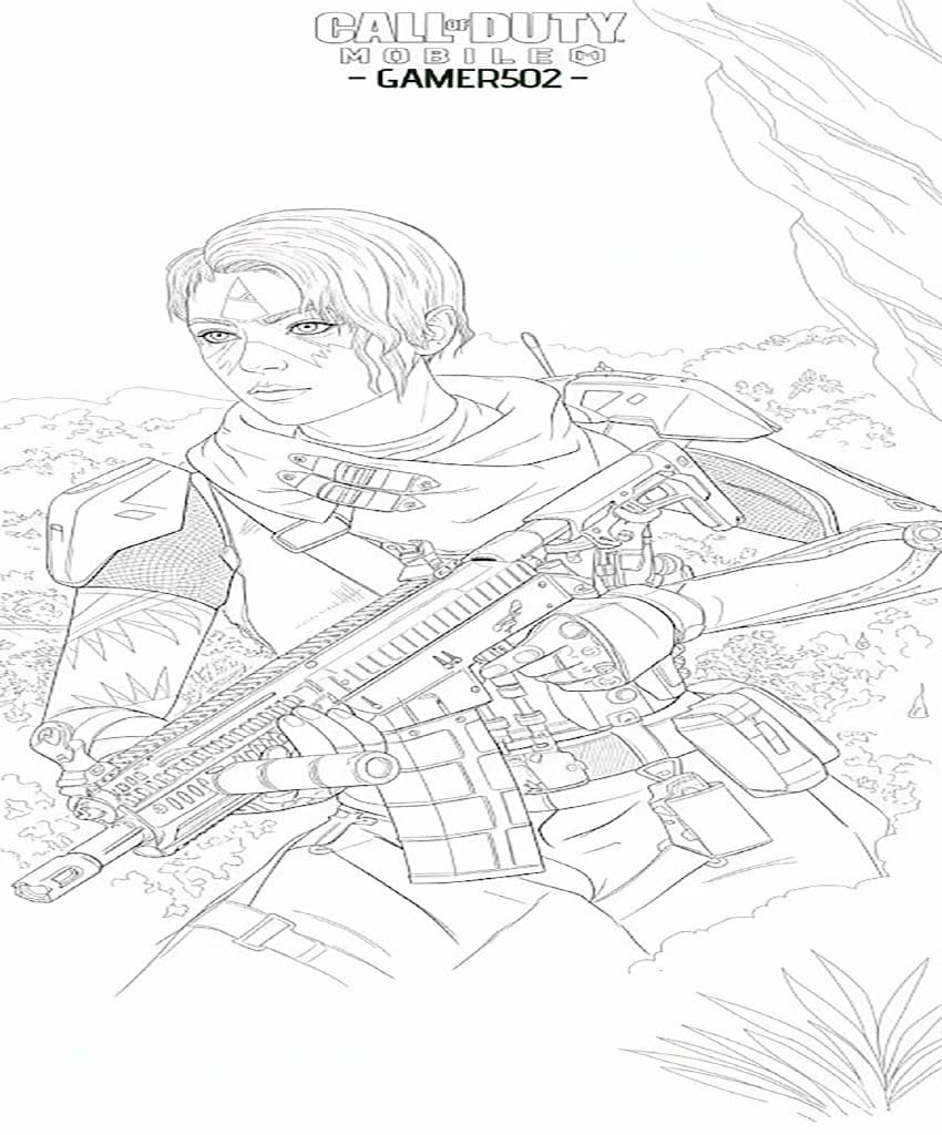 Çizmek Call of Duty Ücretsiz Boyama Sayfası