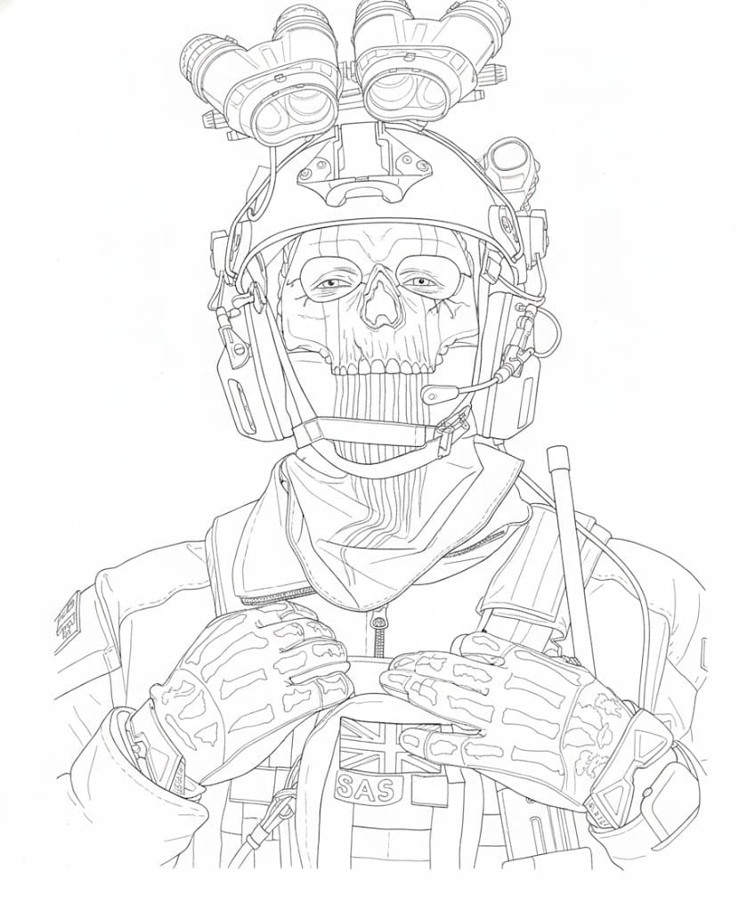 Çizmek Call of Duty Yazdırılabilir Boyama Sayfası