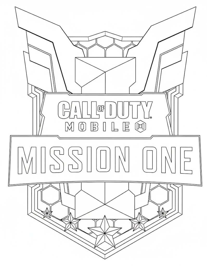 Çizmek Call of Duty logo Boyama Sayfası