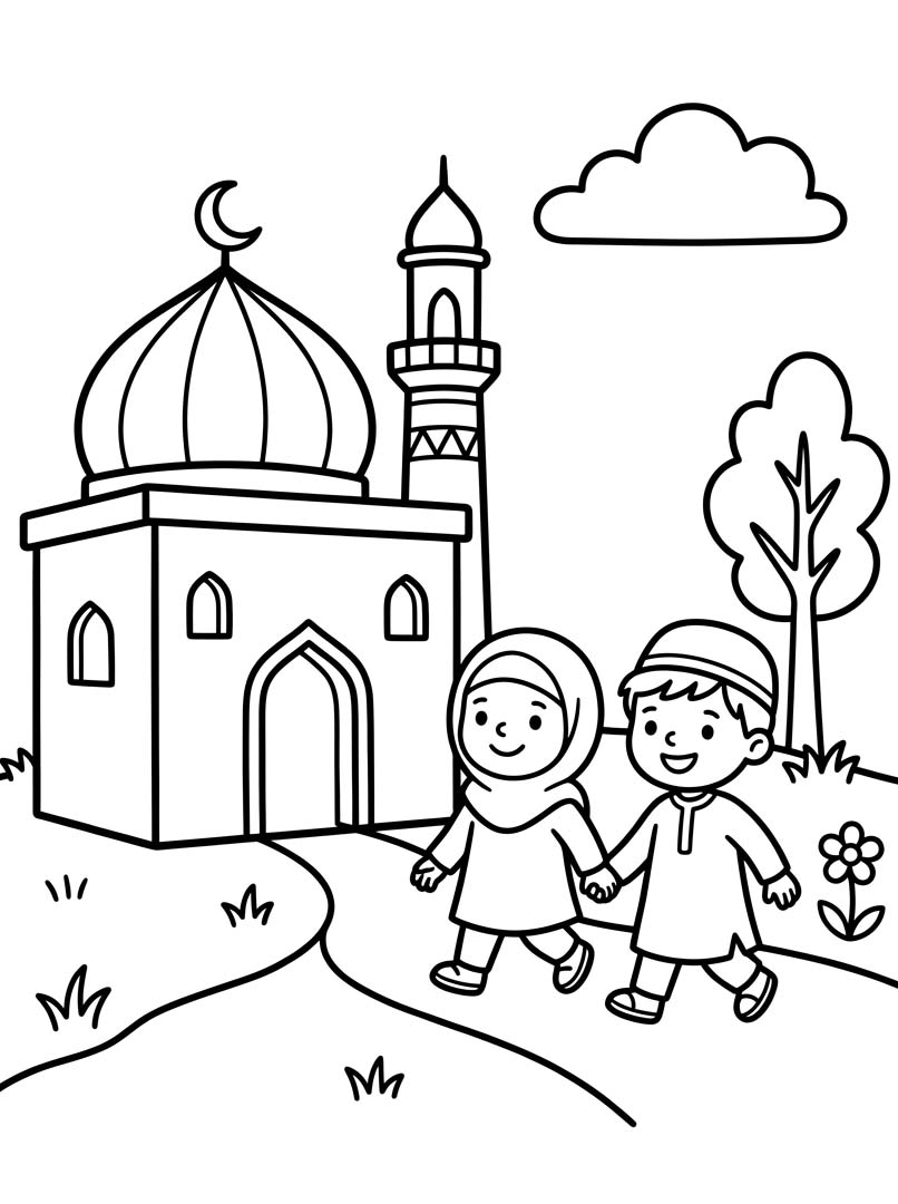 Çizmek Cami Boyama Sayfası