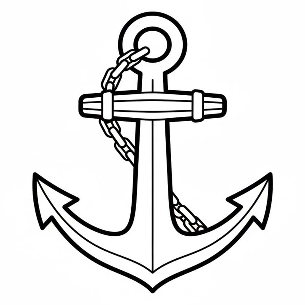 Çizmek Çapa Boyama Sayfası