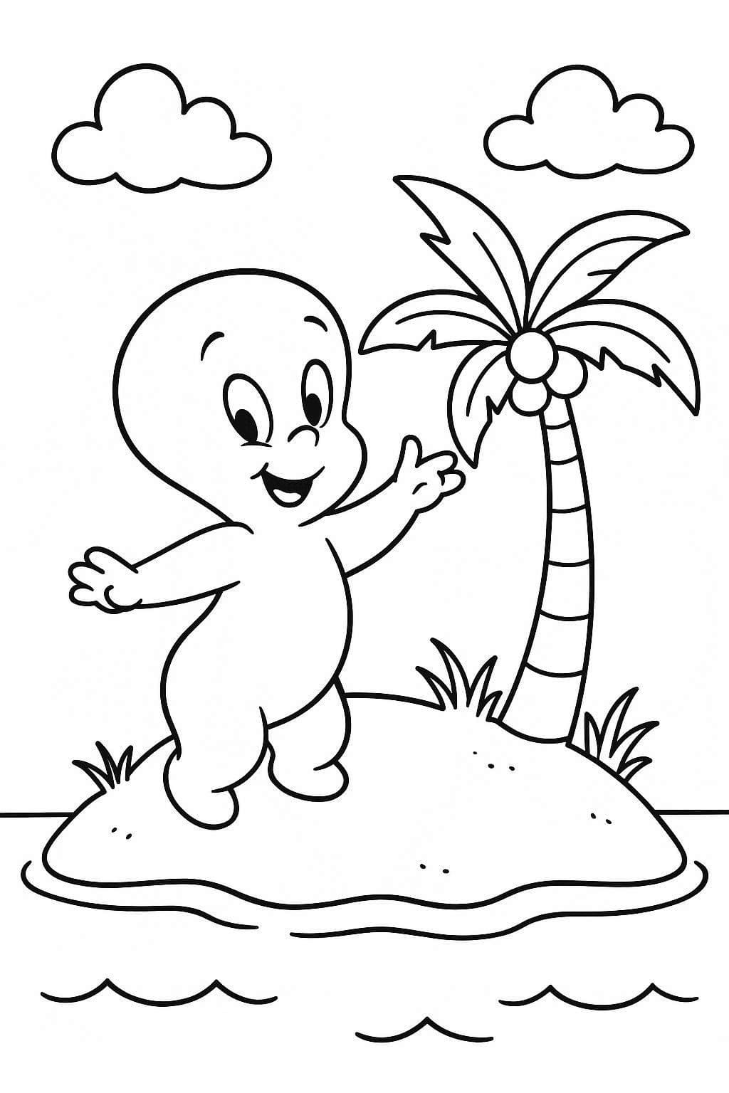 Çizmek Casper Ücretsiz Boyama Sayfası