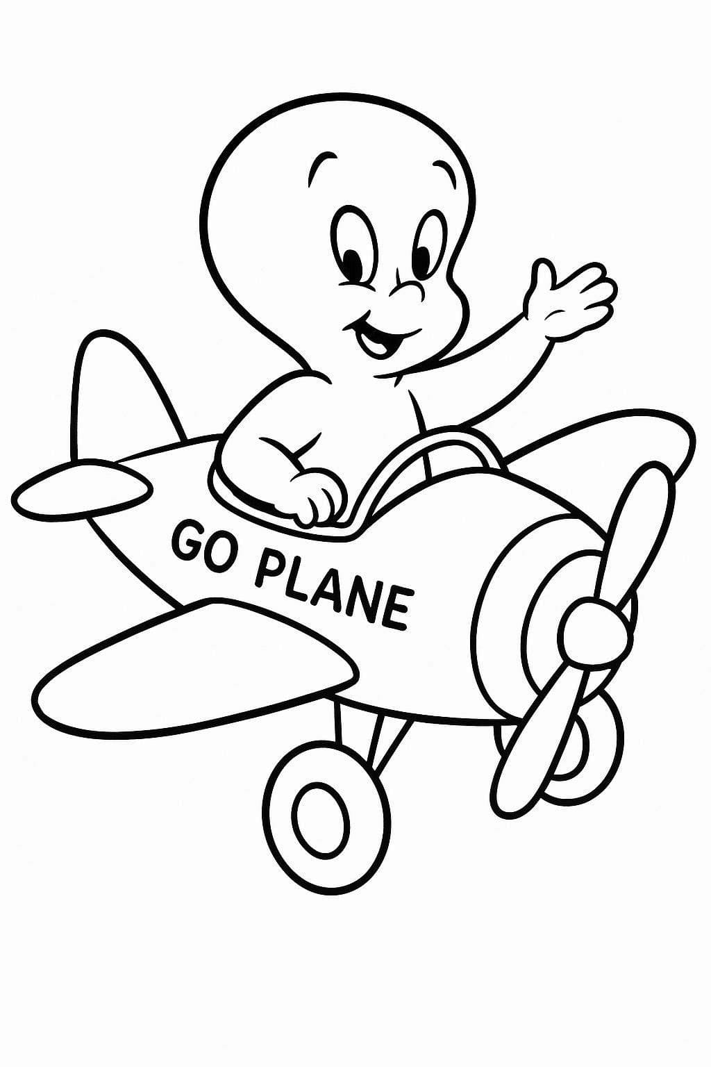 Çizmek Casper Yazdırılabilir Boyama Sayfası