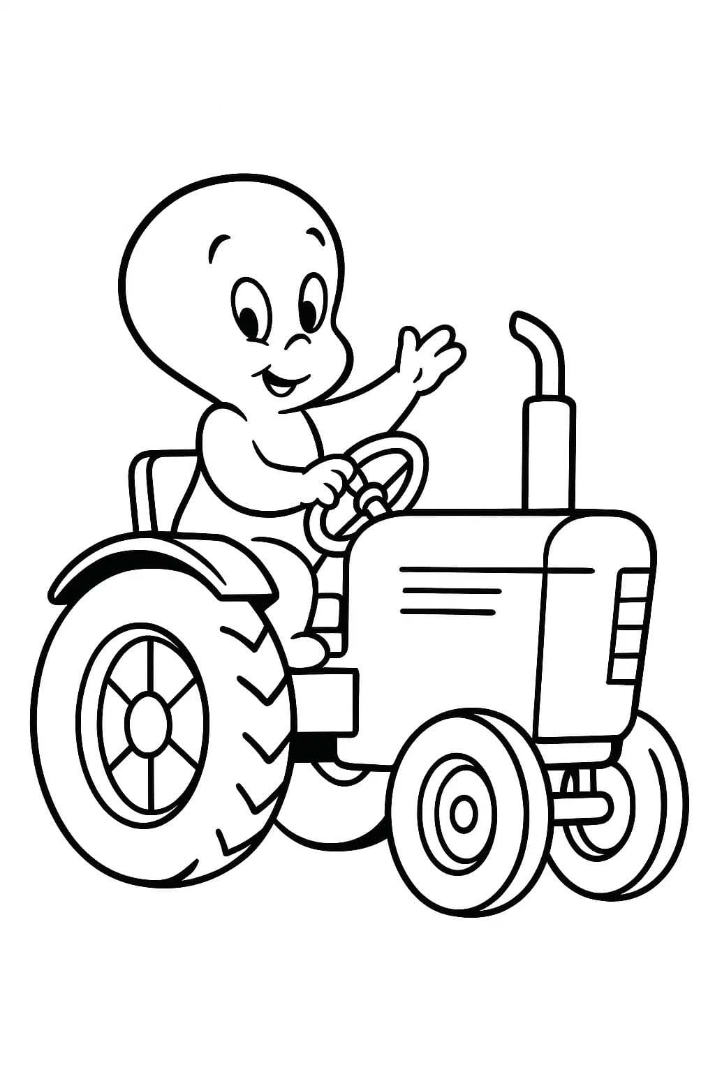 Çizmek Casper çocuklar için Boyama Sayfası