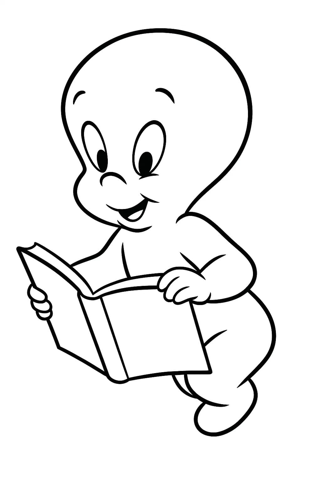 Çizmek Casper kolay Boyama Sayfası