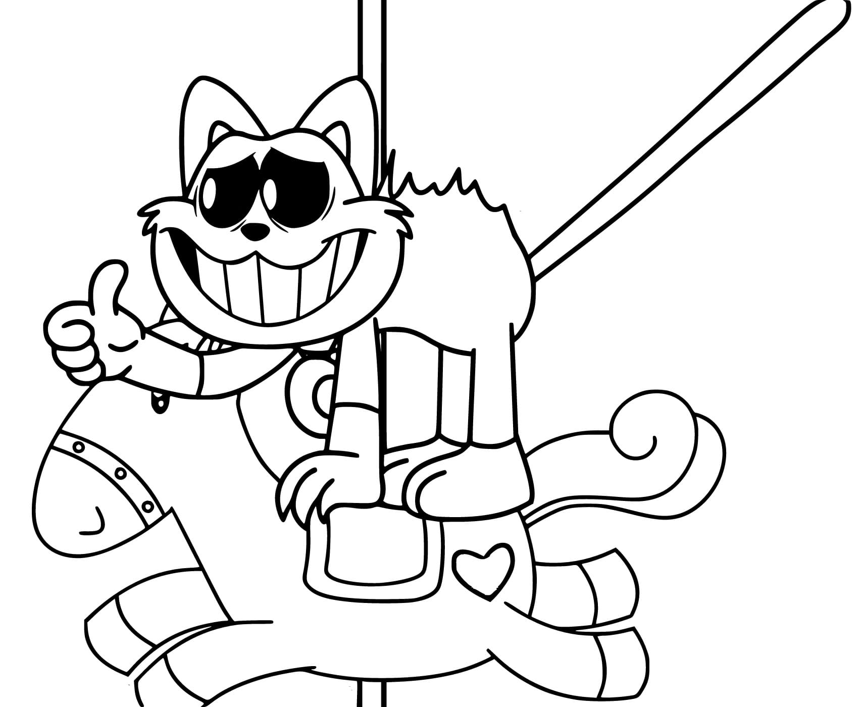 Çizmek Catnap çok komik Boyama Sayfası