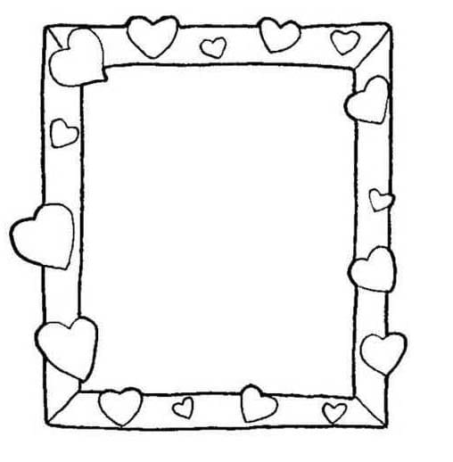 Çizmek Çerçeve Çocuklar için Boyama Sayfası