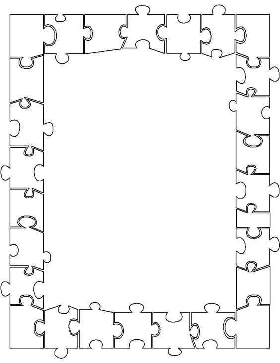 Çizmek Çerçeve Güzel Boyama Sayfası