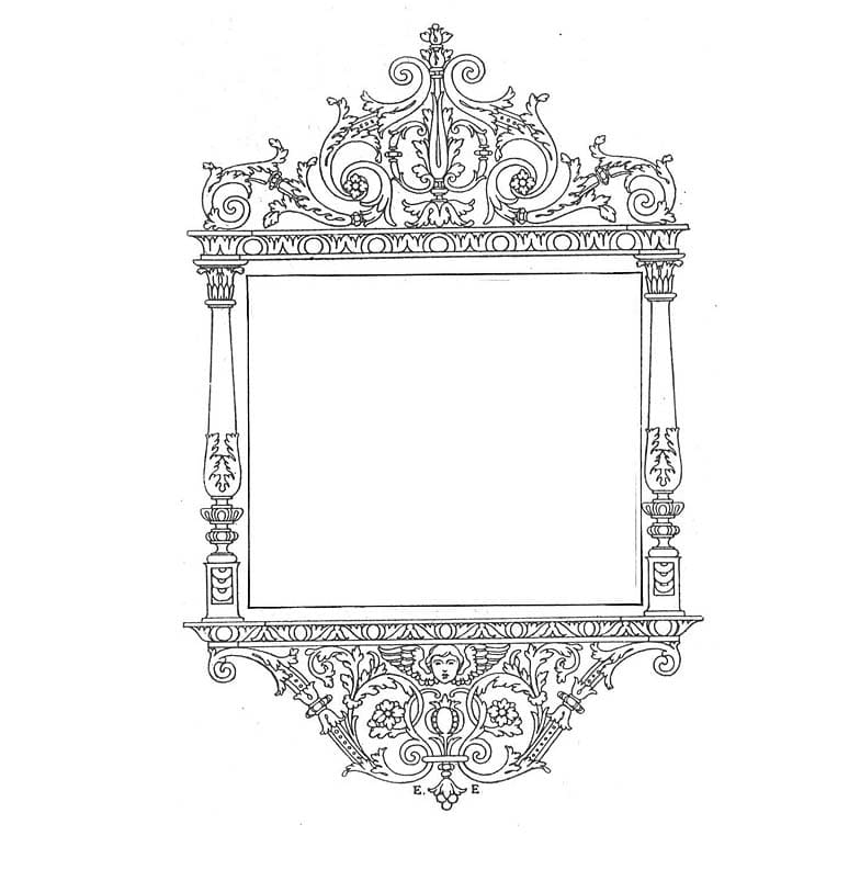 Çizmek Çerçeve Ücretsiz Boyama Sayfası