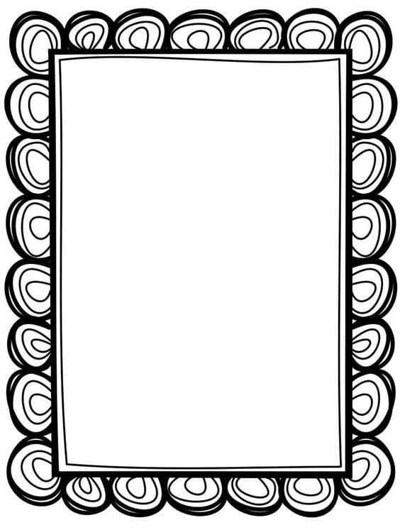 Çizmek Çerçeve Boyama Sayfası