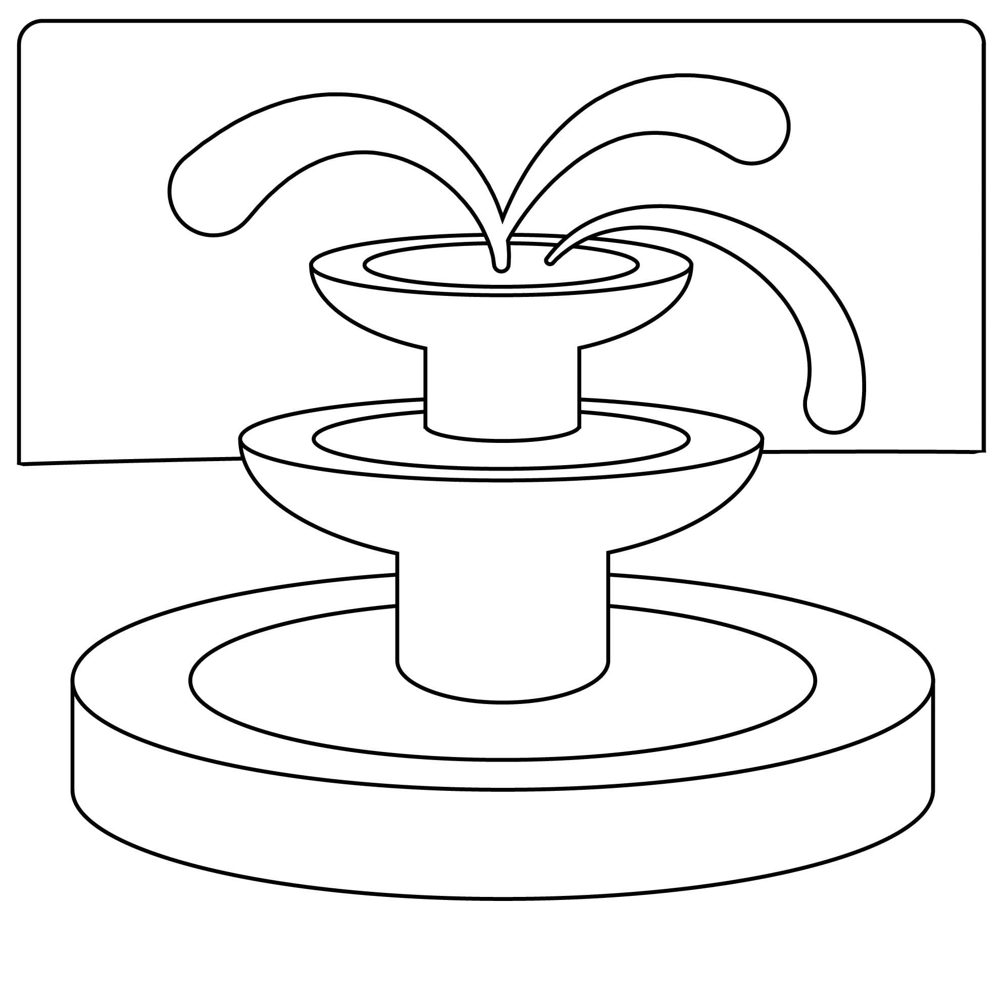 Çizmek Çeşme Ücretsiz Boyama Sayfası