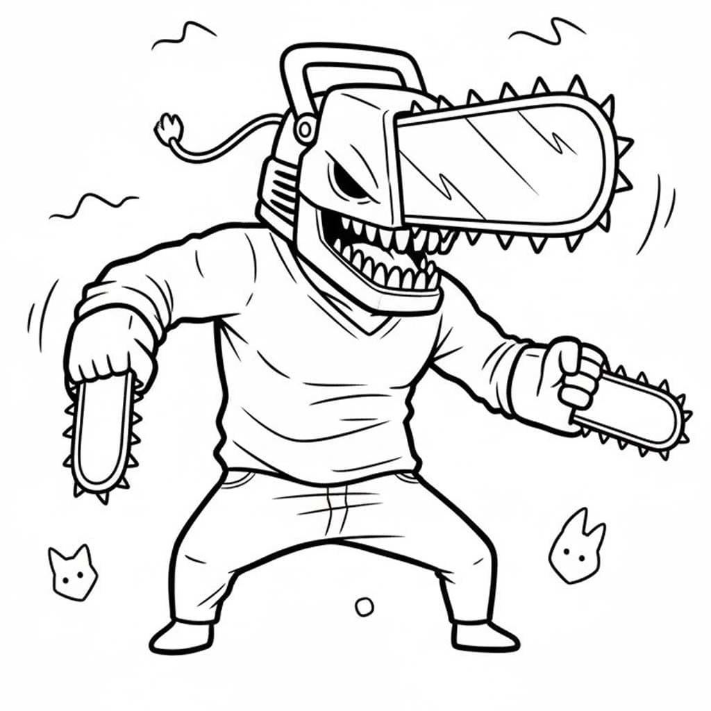 Çizmek Chainsaw Man 1 Boyama Sayfası