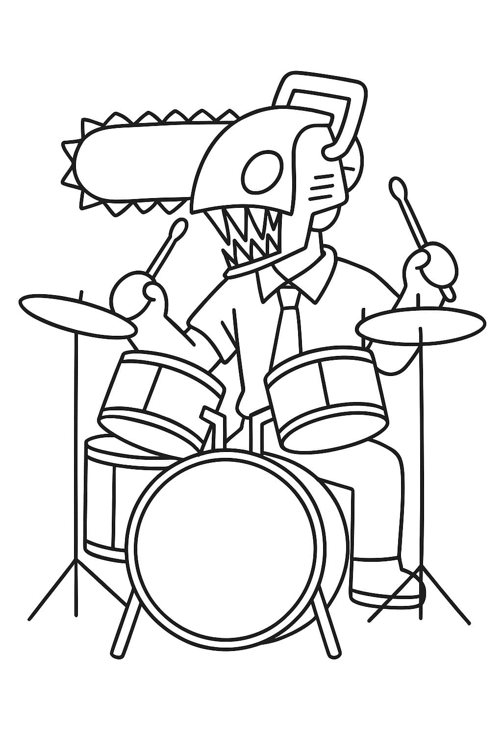 Çizmek Chainsaw Man 4 Boyama Sayfası