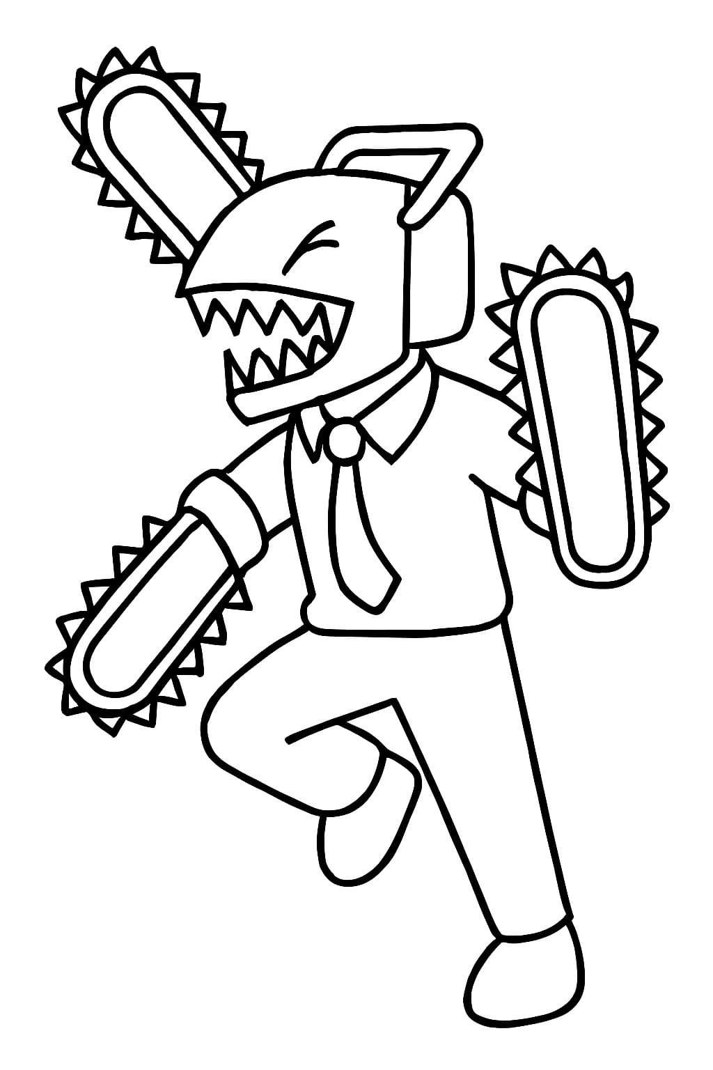 Çizmek Chainsaw Man 5 Boyama Sayfası