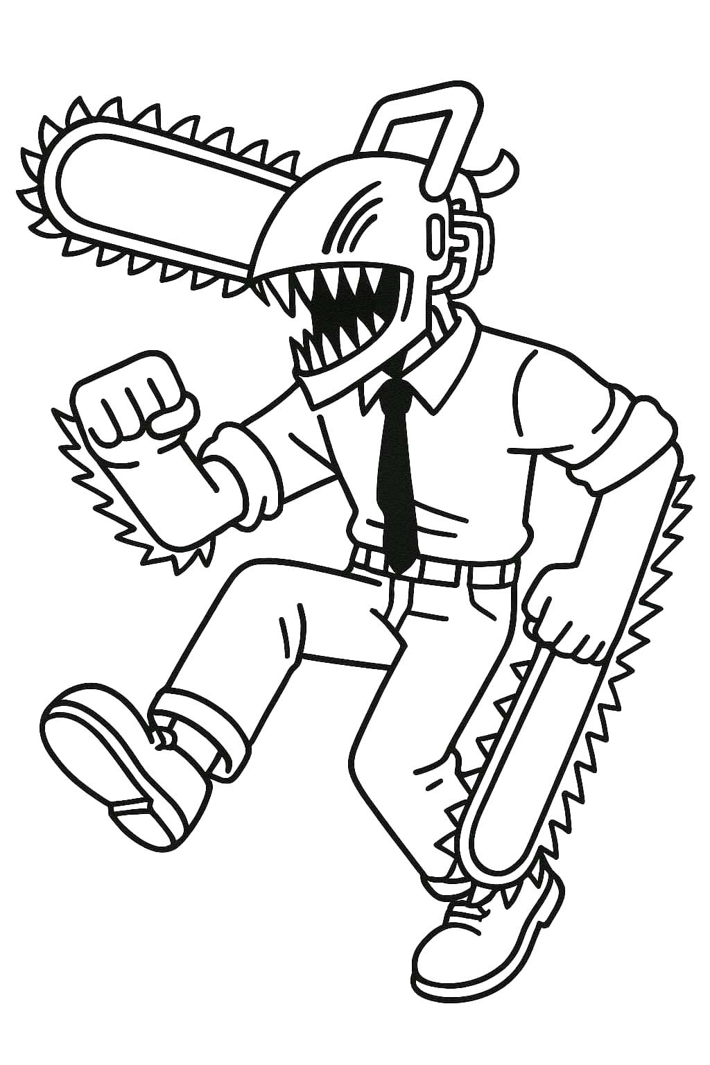 Çizmek Chainsaw Man 7 Boyama Sayfası