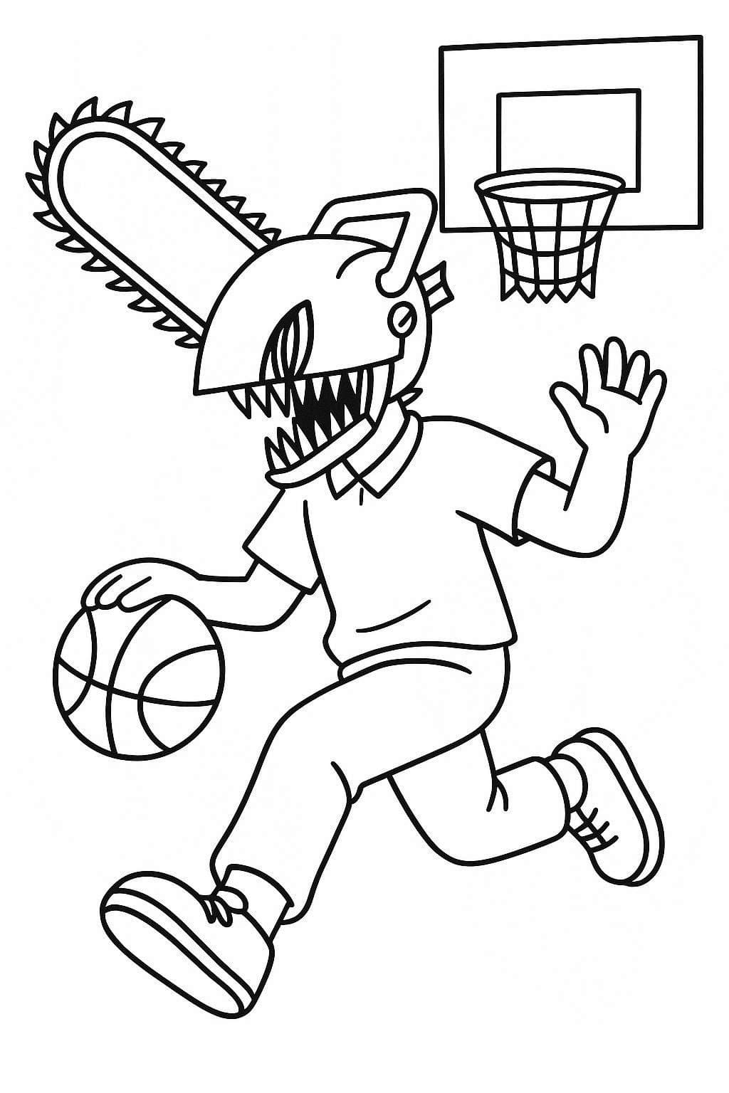 Çizmek Chainsaw Man 8 Boyama Sayfası