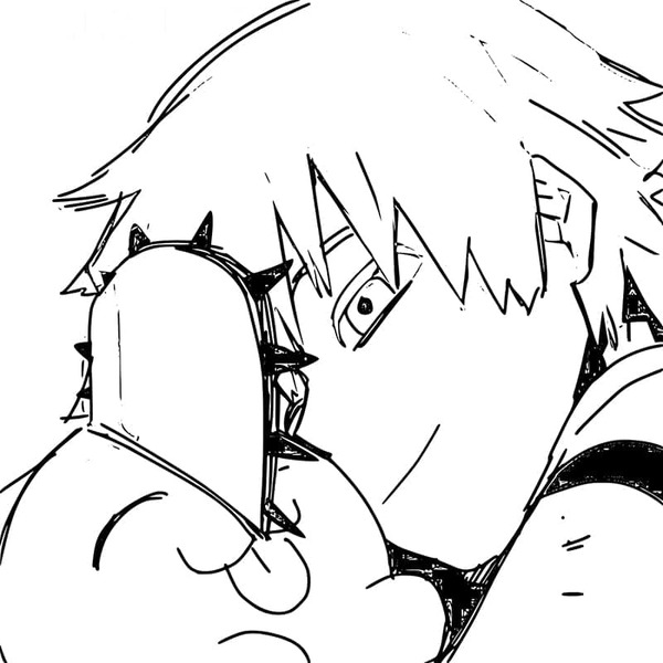 Çizmek Chainsaw Man kolay Boyama Sayfası