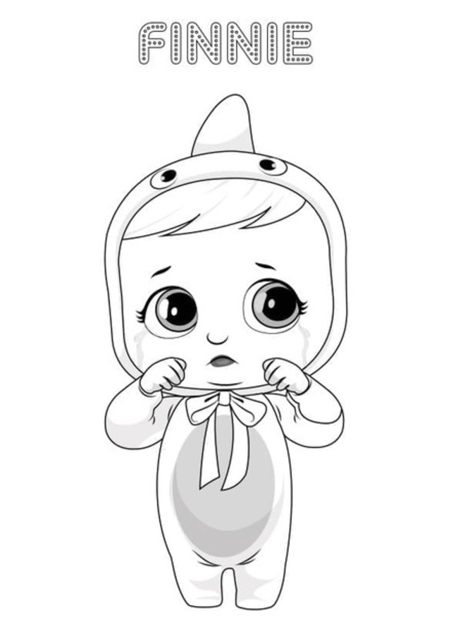 Çizmek Cry Babies Finnie Boyama Sayfası