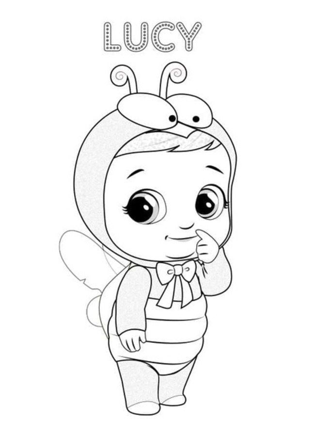 Çizmek Cry Babies Lucy Boyama Sayfası