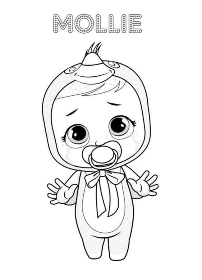 Çizmek Cry Babies Mollie Boyama Sayfası