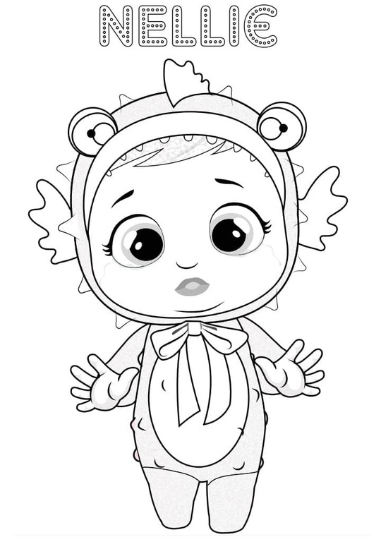 Çizmek Cry Babies Nellie Boyama Sayfası