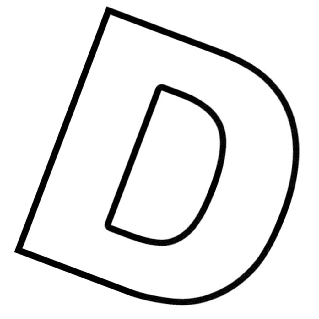 Çizmek D Harfi ücretsiz yazdırılabilir
