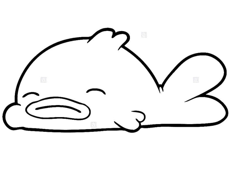 Çizmek Damla Balığı basit Boyama Sayfası