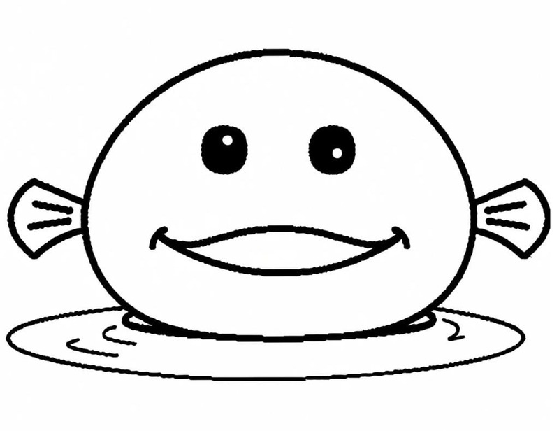 Çizmek Damla Balığı çocuklar için Boyama Sayfası