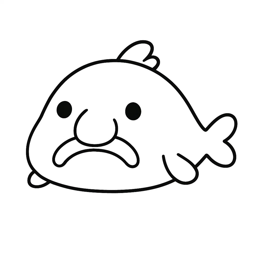 Çizmek Damla Balığı Boyama Sayfası