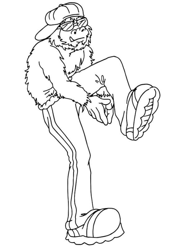 Çizmek Dans 8 Boyama Sayfası