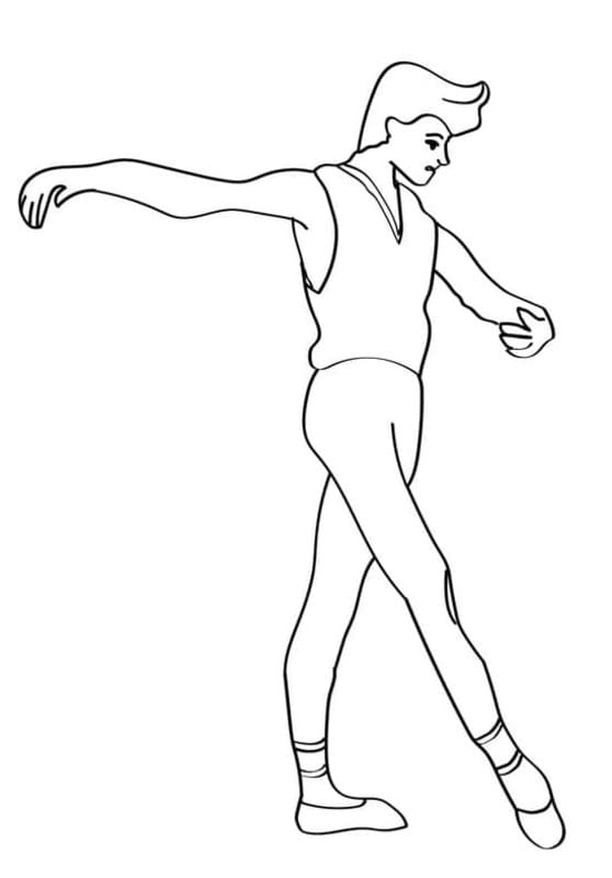 Çizmek Dans çocuklar için kolay Boyama Sayfası