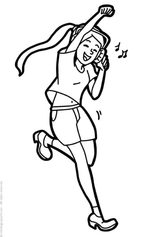 Çizmek Dans çocuklar için yazdırılabilir Boyama Sayfası