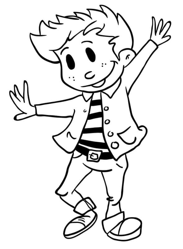 Çizmek Dans çocuklar için Boyama Sayfası