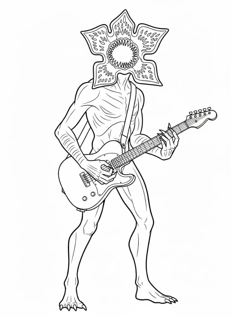 Çizmek Demogorgon Ücretsiz Yazdırılabilir Boyama Sayfası