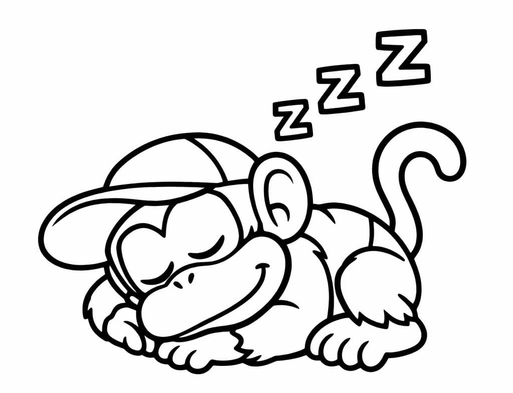 Çizmek Diddy Kong Boyama Sayfası