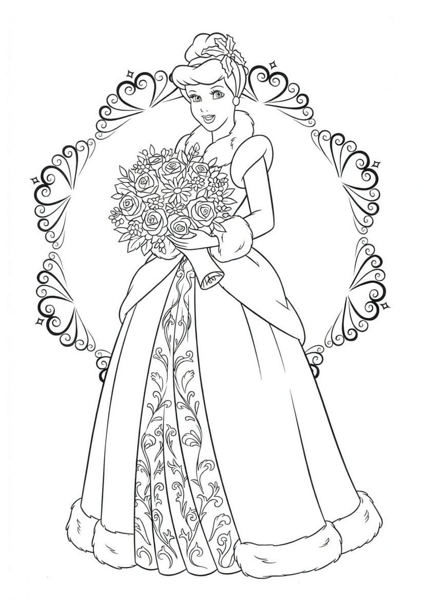 Çizmek Disney Prensesi ücretsiz yazdırılabilir Boyama Sayfası