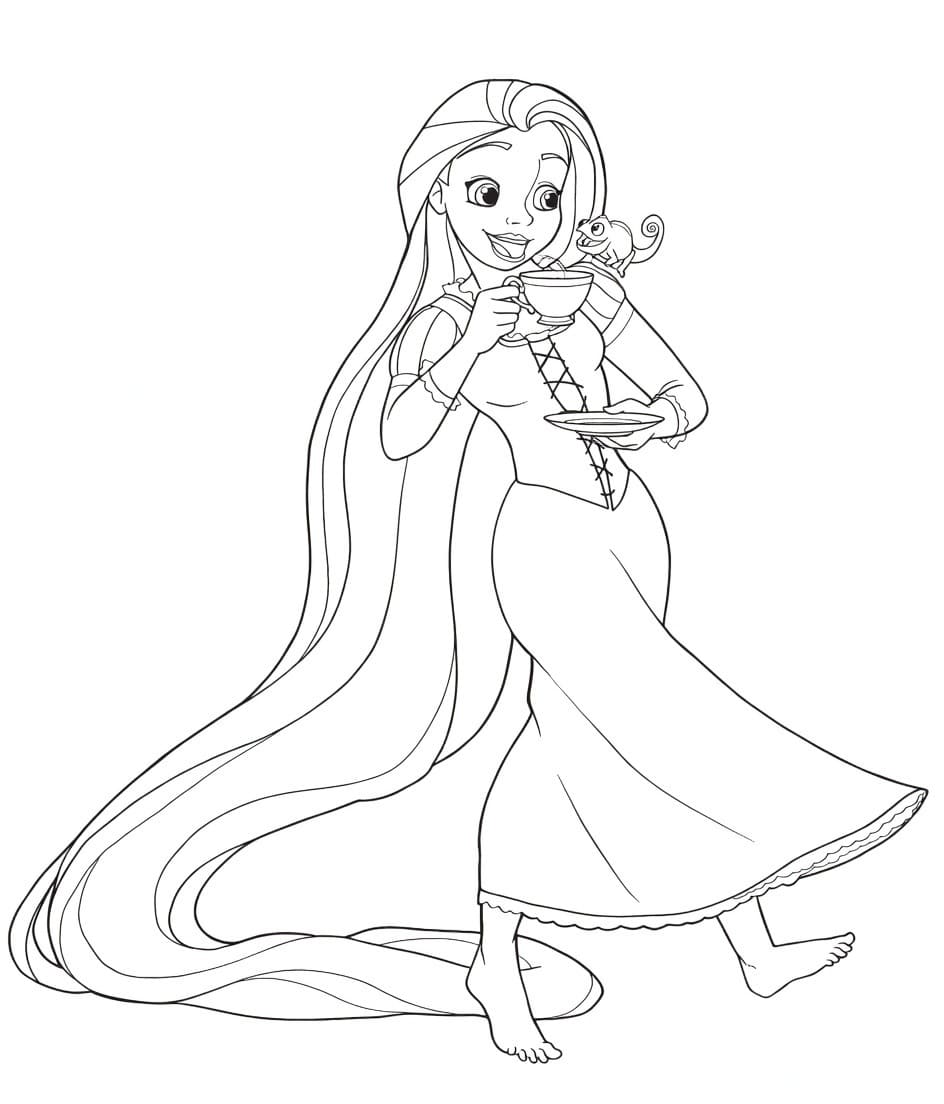 Çizmek Disney Prensesi Boyama Sayfası