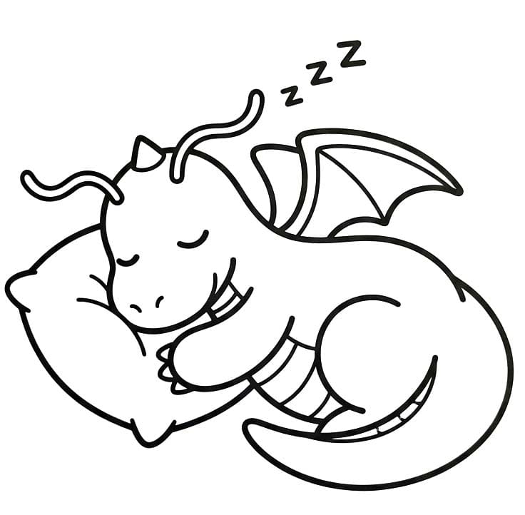 Çizmek Dragonite ücretsiz Boyama Sayfası