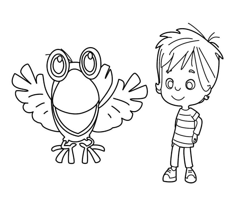 Çizmek Ege ile Gaga 10 Boyama Sayfası