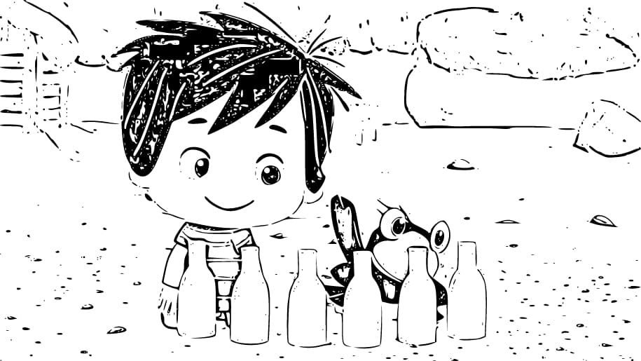 Çizmek Ege ile Gaga 15 Boyama Sayfası