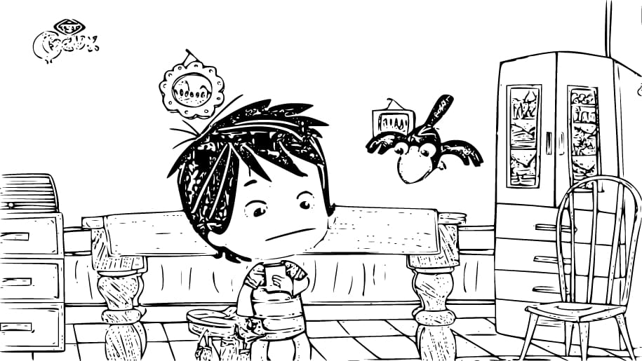 Çizmek Ege ile Gaga 16 Boyama Sayfası