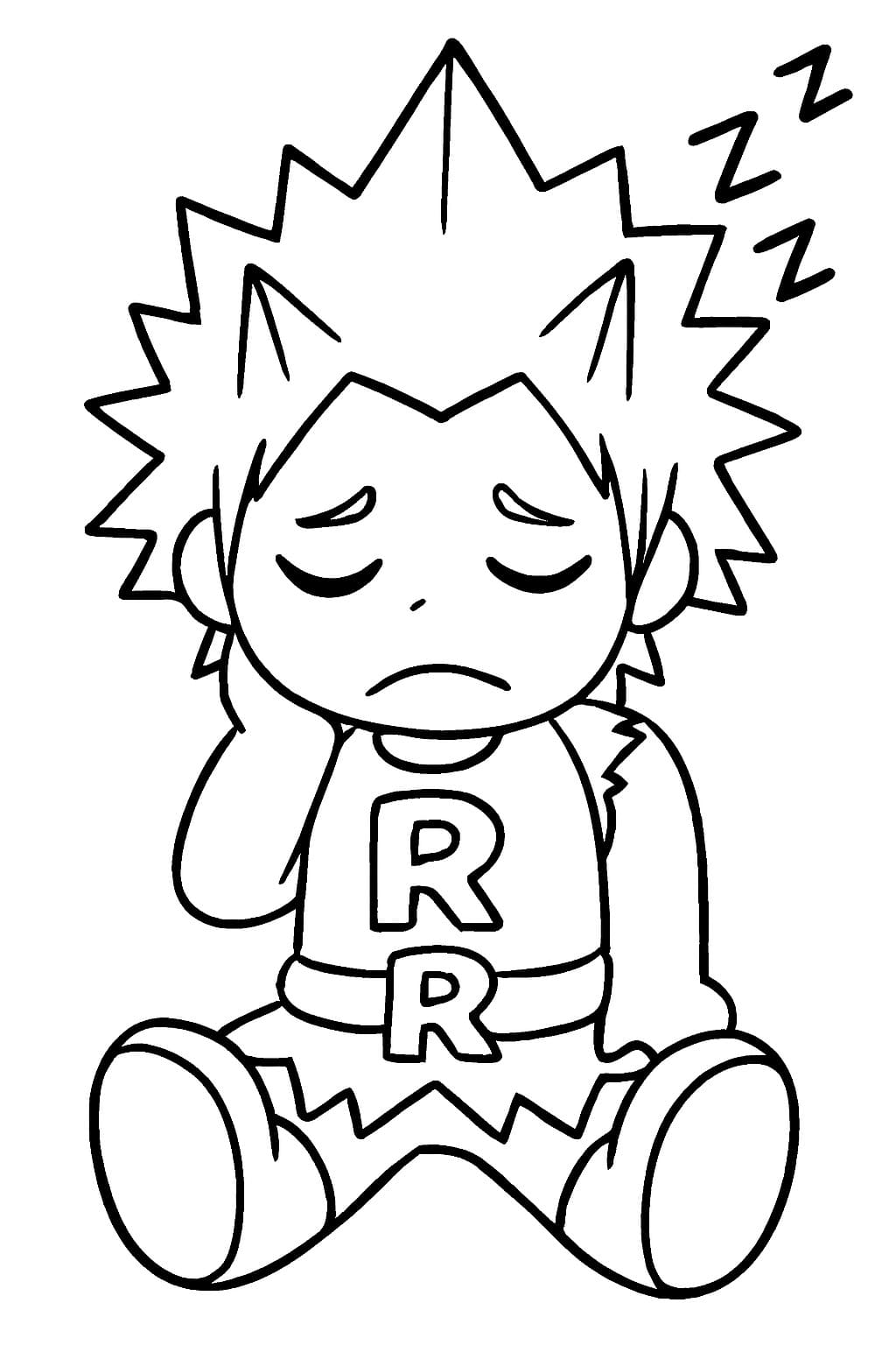 Çizmek Eijiro Kirishima Ücretsiz Boyama Sayfası