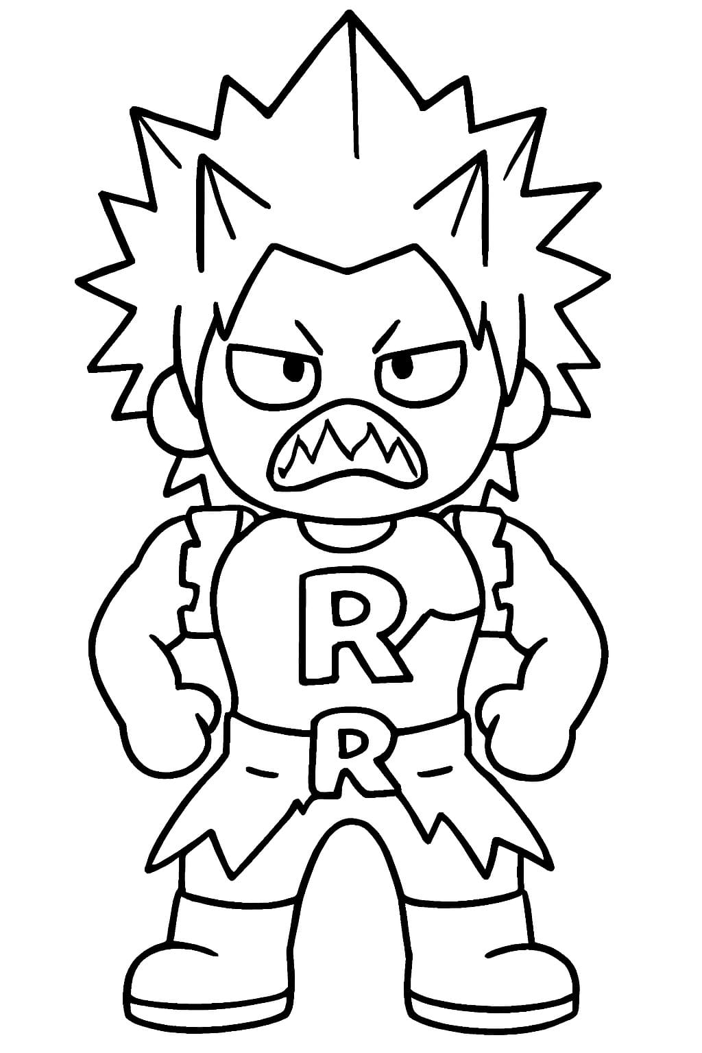 Çizmek Eijiro Kirishima Yazdırılabilir Boyama Sayfası