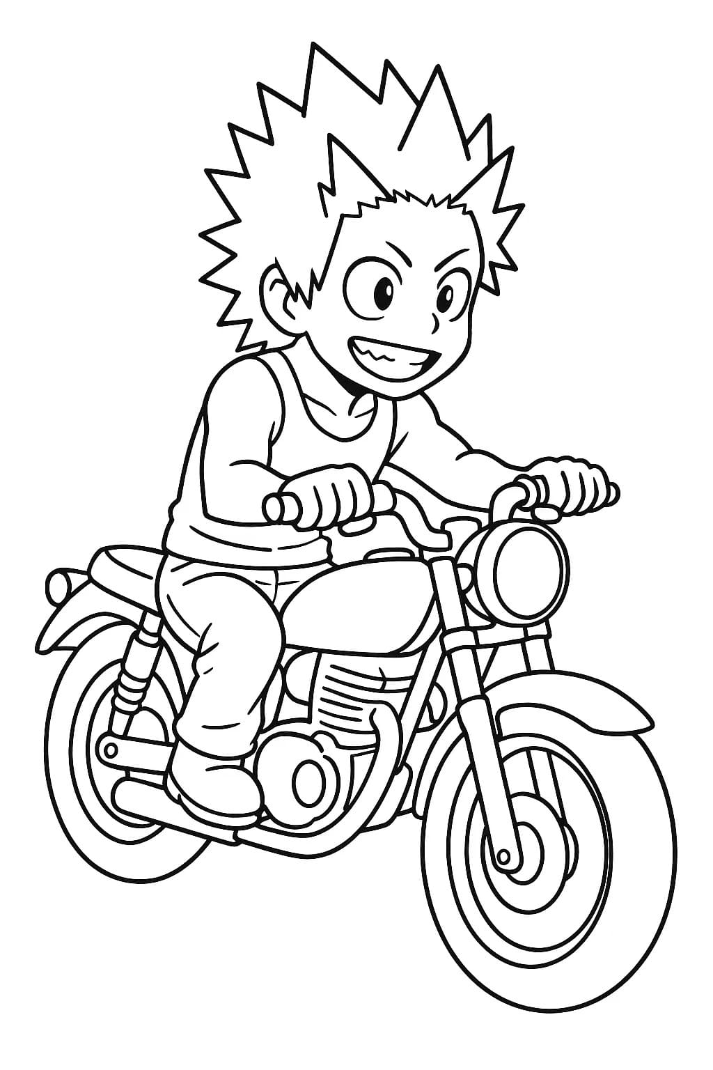 Çizmek Eijiro Kirishima kolay Boyama Sayfası