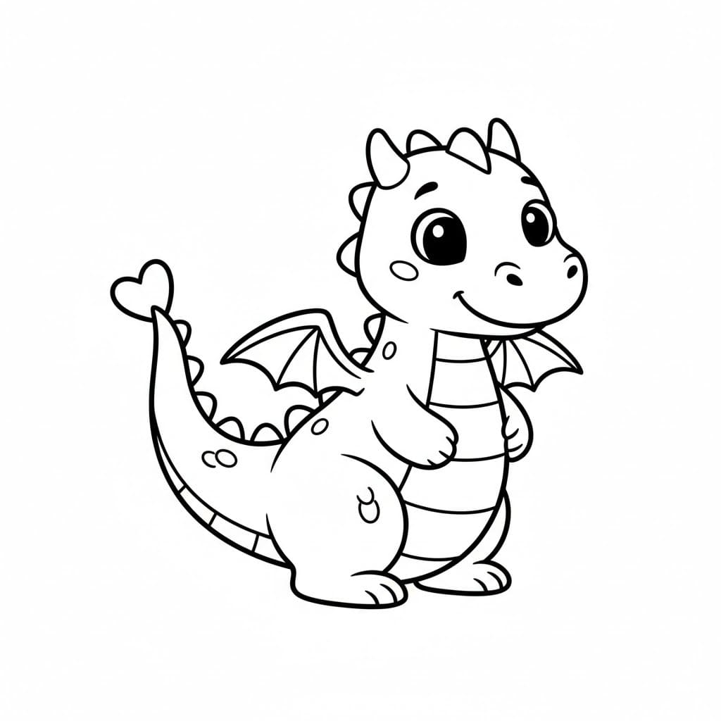 Çizmek Ejderha 1 Boyama Sayfası