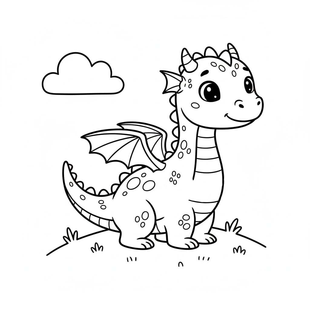 Çizmek Ejderha 4 Boyama Sayfası