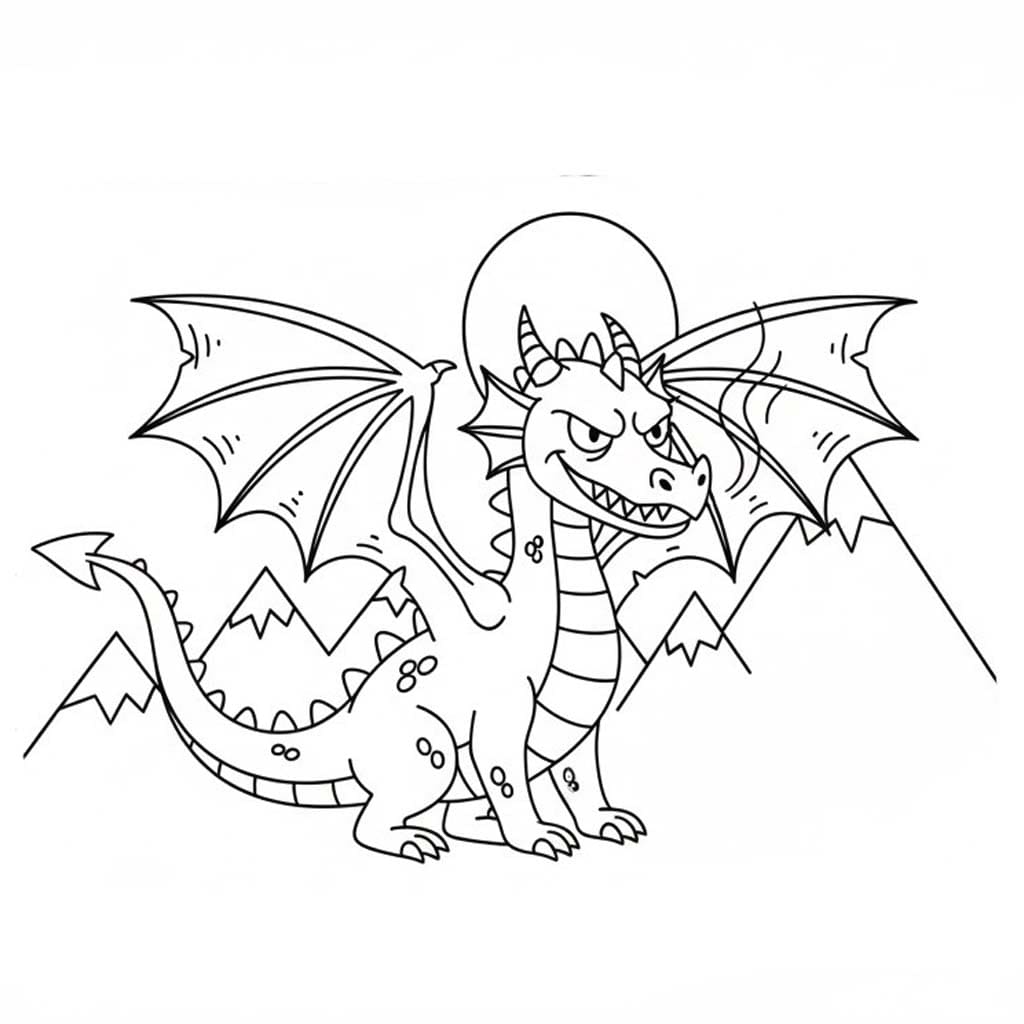 Çizmek Ejderha 8 Boyama Sayfası