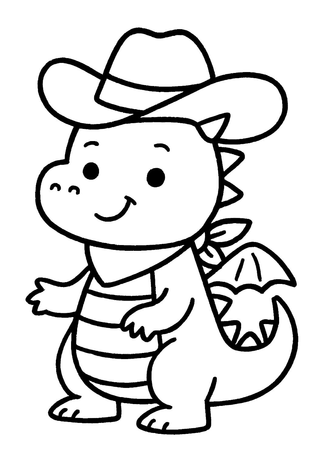 Çizmek Ejderha basit Boyama Sayfası