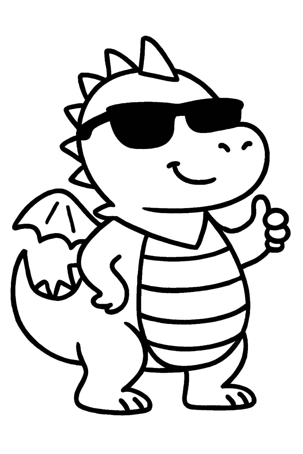 Çizmek Ejderha çocuklar için ücretsiz Boyama Sayfası